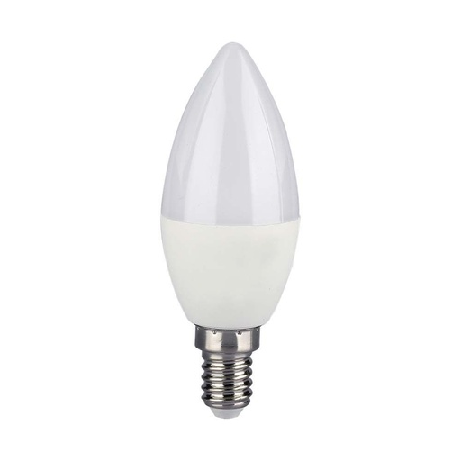[212754] [VQ2262127541] BOMBILLA LED V-TAC E14 TIPO VELA 4.8W SMD 450LM 180° RGB+WW CW