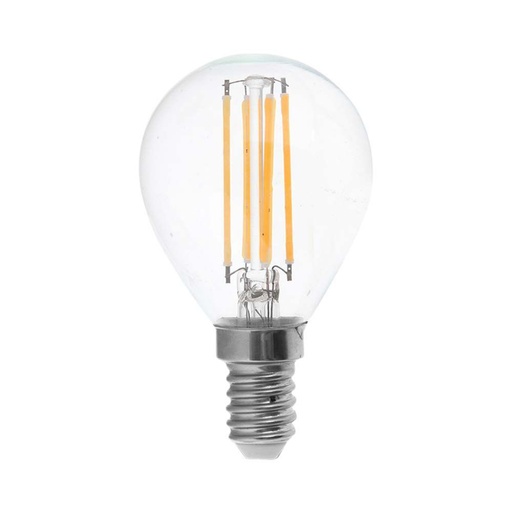 [212847] [VQ2262128471] BOMBILLA LED V-TAC E14 P45 6W FILAMENT 600LM 300° 45X78MM 6500K